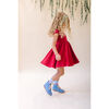 Vintage Christmas Sock, Powder Blue - Socks - 3