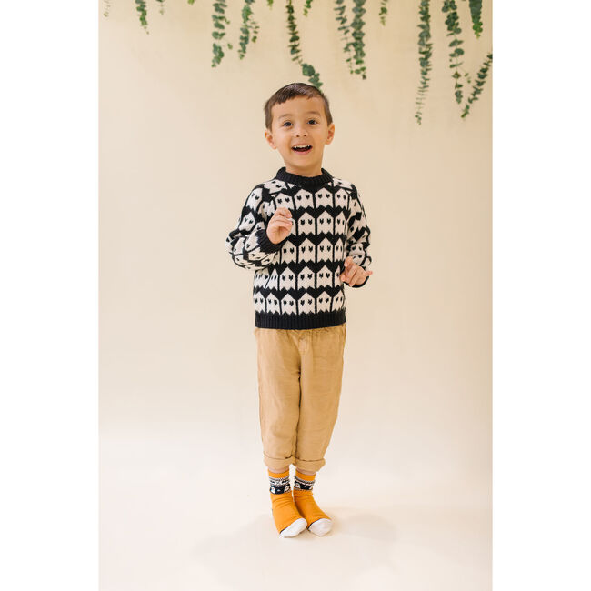 Vintage Halloween Sock, Orange - Socks - 5