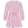 Marissa Embroidered Dress, Pink - Dresses - 1 - thumbnail