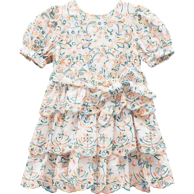 Loretta Embroidered Frill Dress (Baby), Floral