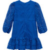 Tallulah Embroidered Dress, Royal Blue - Dresses - 2