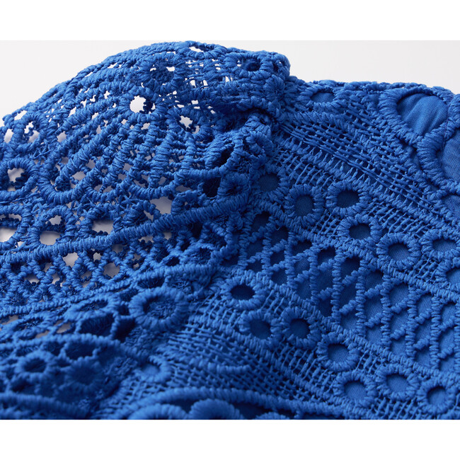 Tallulah Embroidered Dress, Royal Blue - Dresses - 5