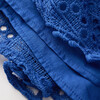 Tallulah Embroidered Dress, Royal Blue - Dresses - 8