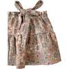 Muslin Baby Dress, Bold Floral Caramel - Dresses - 2