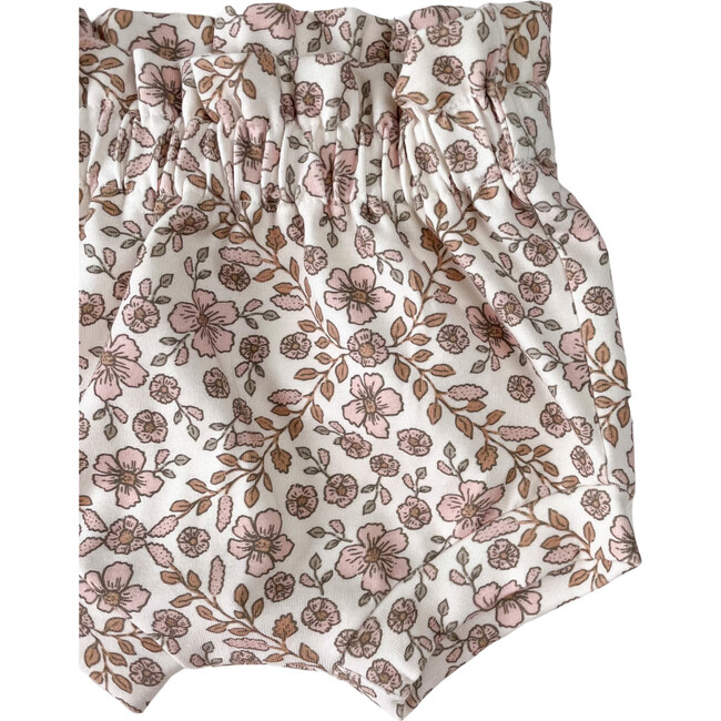 Girly Ruffle Shorts, Boho Floral Garland - Shorts - 2