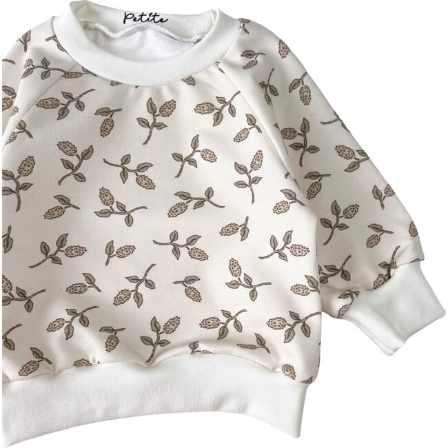 Cotton Sweatshirt, Simple Flowers - Sweatshirts - 3