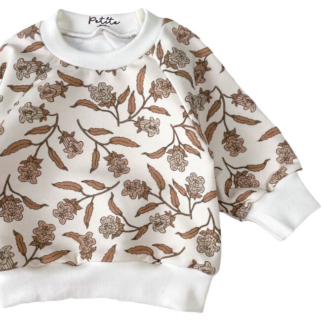 Cotton Sweatshirt, Bell Flowers - Sweatshirts - 3