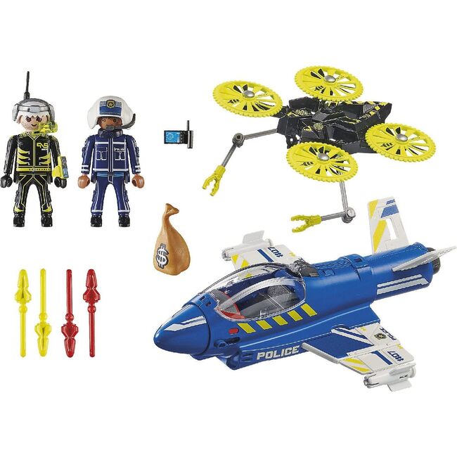 Police-Jet with Drone - Playsets - 3