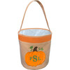 Personalizable Pumpkin Tote, Orange - Trick or Treat Baskets - 4