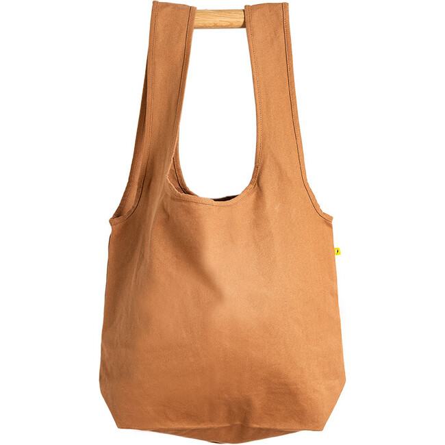 Women's Solid Wide-Strap Slouchy Bag, Nutmeg