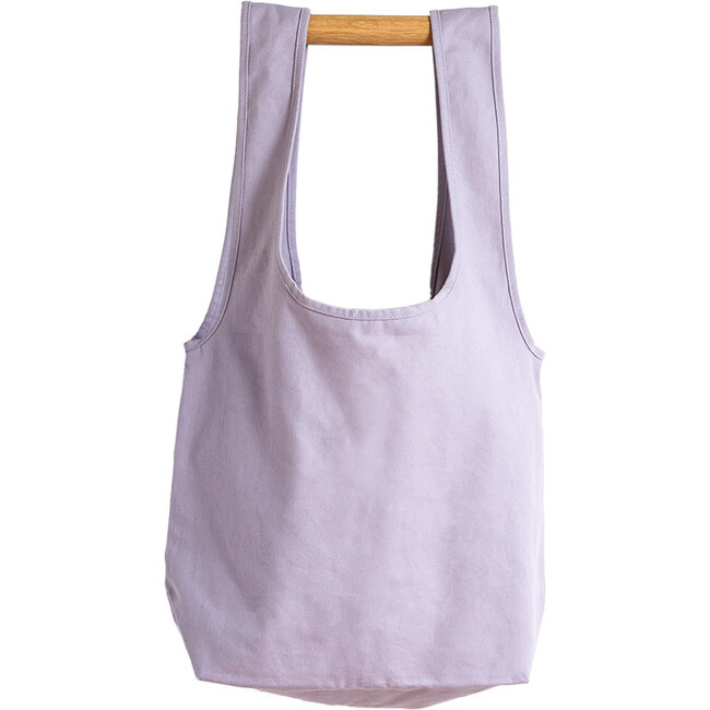 Women's Solid Wide-Strap Slouchy Bag, Lavender