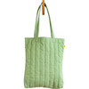 Women's Solid Quilted Puffer Tote, Moss - Bags - 1 - thumbnail