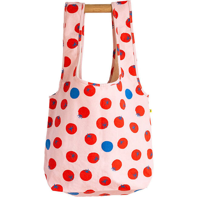 Women's Print Wide-Strap Slouchy Bag, Tomatoes