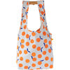 Women's Print Wide-Strap Slouchy Bag, Oranges - Bags - 1 - thumbnail