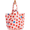 Women's Print Large Multi-Pocket Box Tote, Tomatoes - Bags - 1 - thumbnail
