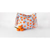 Women's Print Wide-Strap Slouchy Bag, Oranges - Bags - 2