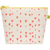 Women's Print Tiny Zip Pouch, Hearts - Bags - 1 - thumbnail