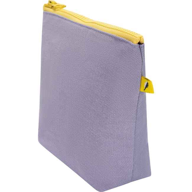 Women's Solid Tiny Zip Pouch, Lavender - Bags - 2