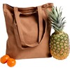 Women's Solid Classic Tote, Nutmeg - Bags - 3