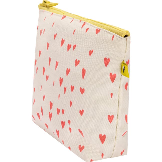 Women's Print Tiny Zip Pouch, Hearts - Bags - 2