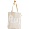 Women's Logo Print Classic Tote, White And Natural - Bags - 1 - thumbnail