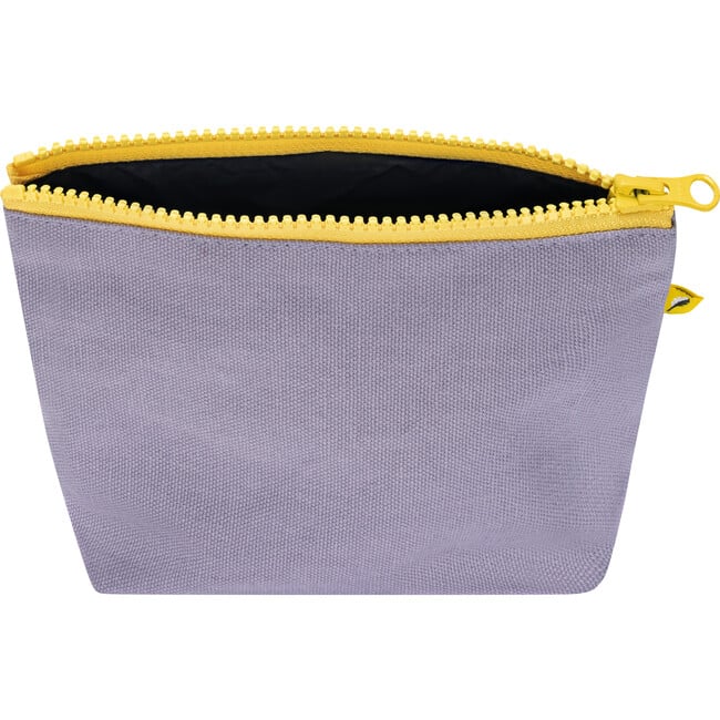 Women's Solid Tiny Zip Pouch, Lavender - Bags - 3