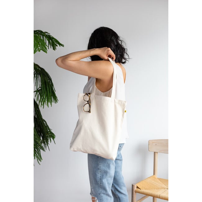 Women's Solid Classic Tote, Natural - Bags - 3