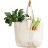 Women's Solid Large Multi-Pocket Box Tote, Natural - Bags - 4