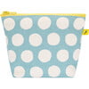 Women's Dots Tiny Zip Pouch, Blue - Bags - 1 - thumbnail