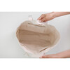 Women's Solid Large Multi-Pocket Box Tote, Natural - Bags - 5