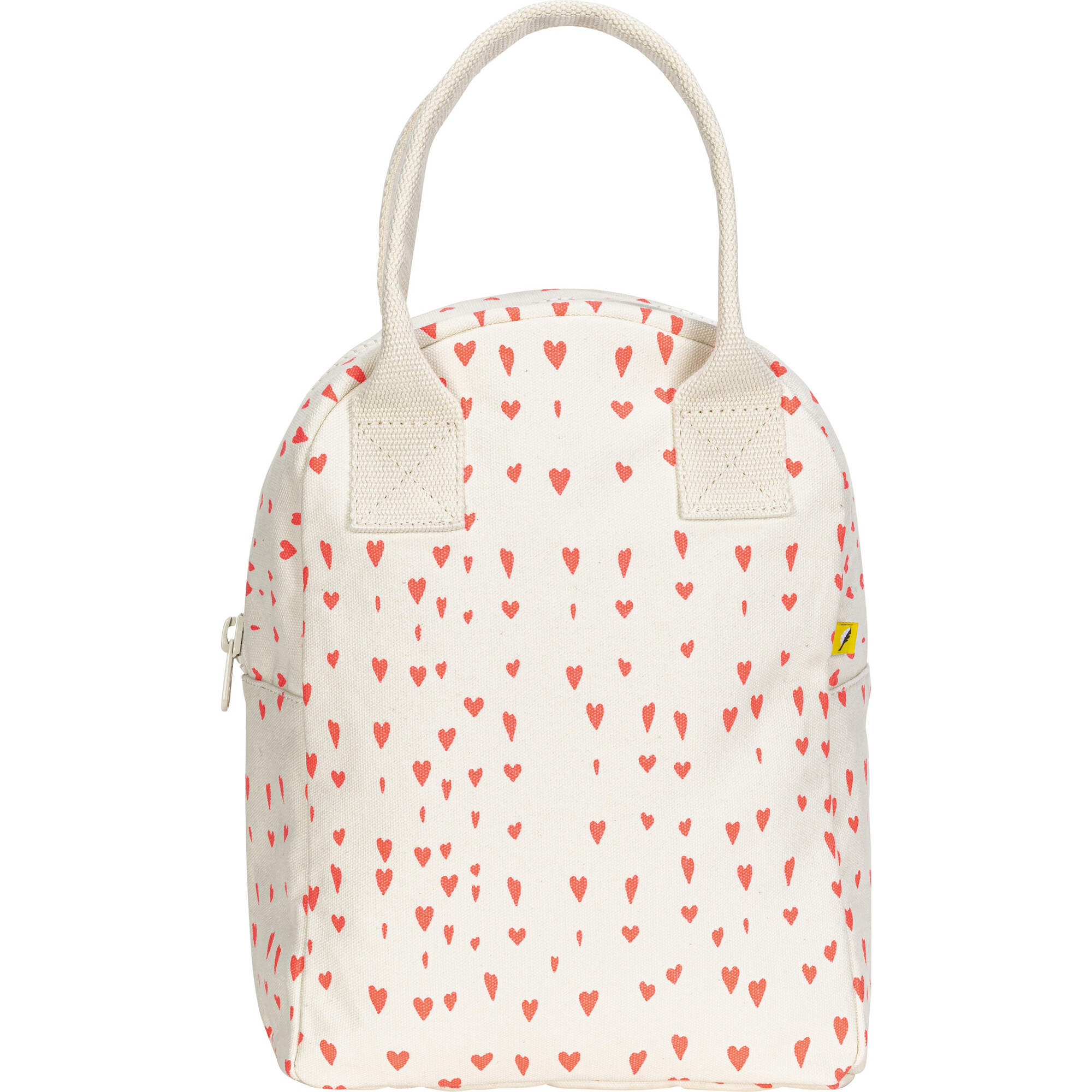 Print Zipper Lunch Bag, Tiny Hearts - Lunchbags - 1