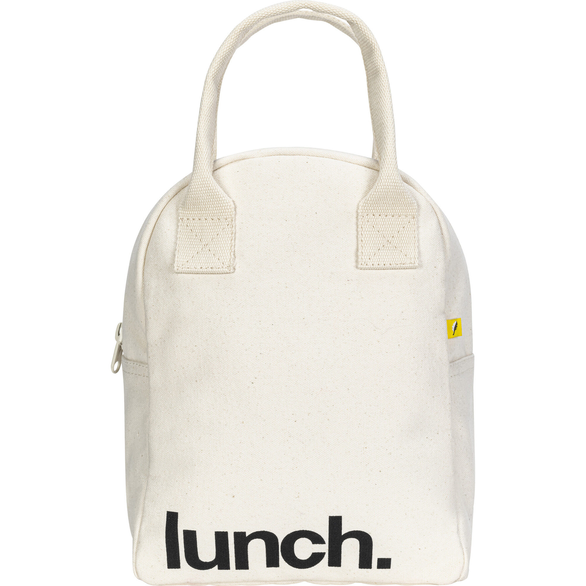 Fluf Organic Cotton Machine Washable Lunch Bag Lunch Natural