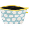 Women's Dots Tiny Zip Pouch, Blue - Bags - 3