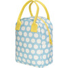 Dots Zipper Lunch Bag, Blue - Lunchbags - 2