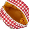 Gingham Zipper Lunch Bag, Red - Lunchbags - 3
