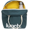 Print Zipper Lunch Bag, 'Lunch' Cypress - Lunchbags - 4