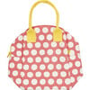 Dots Zipper Lunch Bag, Pink - Lunchbags - 5