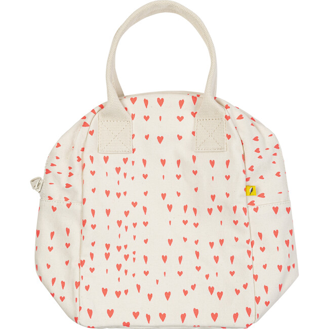 Print Zipper Lunch Bag, Tiny Hearts - Lunchbags - 5