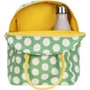 Dots Zipper Lunch Bag, Spring Green - Lunchbags - 4