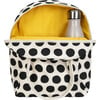 Dots Zipper Lunch Bag, Black And White - Lunchbags - 4