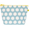 Women's Dots Mid Zip Pouch, Blue - Bags - 1 - thumbnail