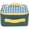 Gingham Square Lunch Bag, Blue - Lunchbags - 1 - thumbnail