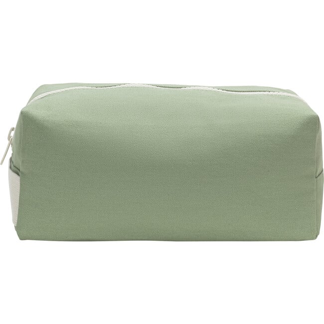 Women's Solid Traveller Kit Zipper Pouch, Moss - Bags - 2