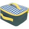 Gingham Square Lunch Bag, Blue - Lunchbags - 2