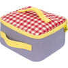 Gingham Square Lunch Bag, Red - Lunchbags - 2