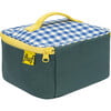 Gingham Square Lunch Bag, Blue - Lunchbags - 3