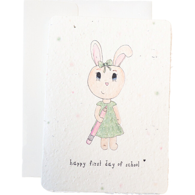 Plantable Happy First Day of School Card