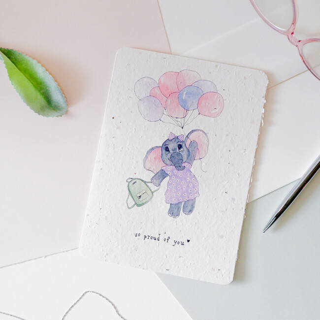 Plantable So Proud of You Elephant Card