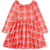 Print Ruffle Collar Ballet Dress, Normandy Apples - Dresses - 1 - thumbnail