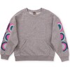 Rainbow Sleeve Kanga Popover, Med Heather Grey - Sweatshirts - 1 - thumbnail
